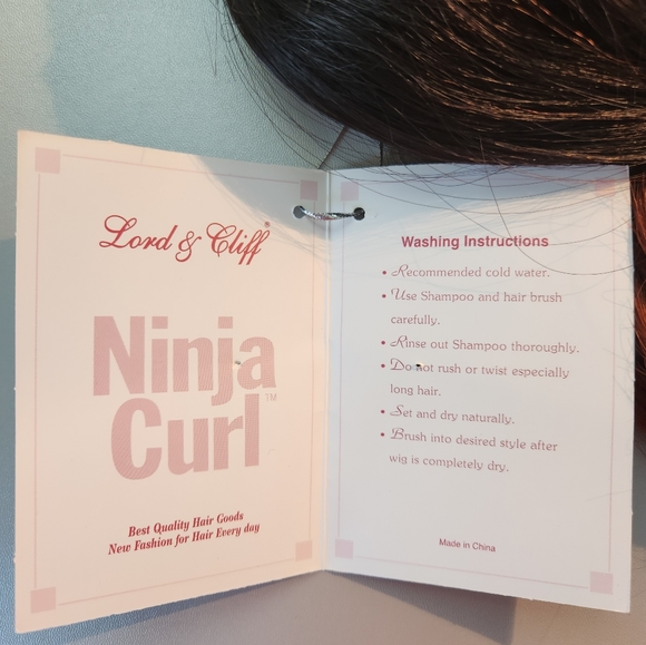 Lord & Cliff Silky Ninja Curl-L Ombre Drawstring Ponytail TT1B/350 LNWT - Picture 4 of 12